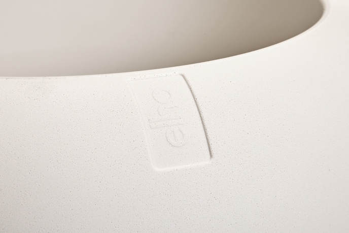 amber roll low 43cm linnen wit